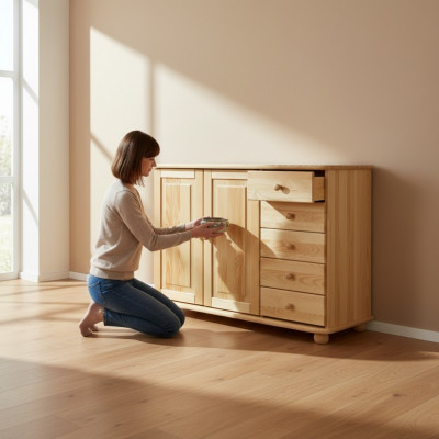 Commode solide Armoire Meubles Commodes en bois massif Armoires neuves Penderie