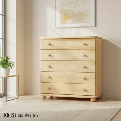 Enfilade Designer Commode en bois massif Meubles Commodes en bois massif Garde-robe solide neuve