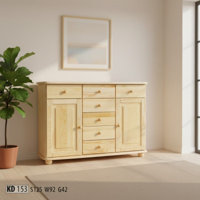 Buffet solide commode Meuble Banc bas nouveau Buffet Armoire Commodes Bois massif