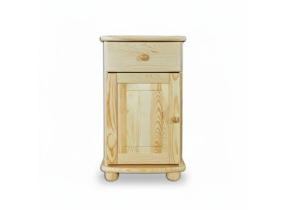 Meuble de bois massif de style classique, commode de fabrication artisanale en bois massif.