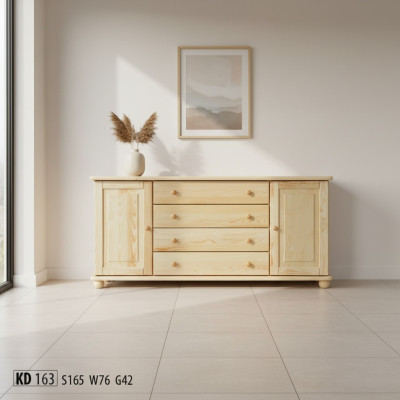 Buffet Commode en bois massif Buffet Armoire Mobilier Commodes en bois Massif Buffet Bas nouveau