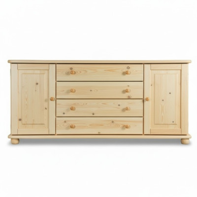 Buffet Commode en bois massif Buffet Armoire Mobilier Commodes en bois Massif Buffet Bas nouveau