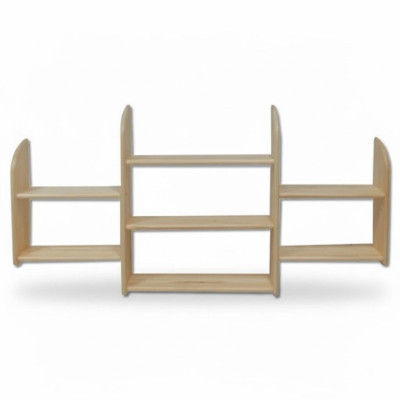 Étagère murale en bois massif de pin 150x69cm étagère murale en bois massif étagère à fleurs étagère suspendue.
