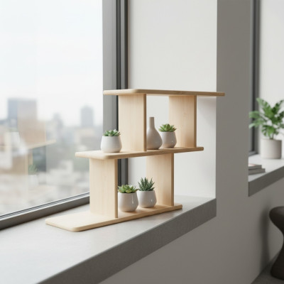 Étagère d'artisanat étagère murale pour salon étagères à livres étagères d'armoire en bois massif