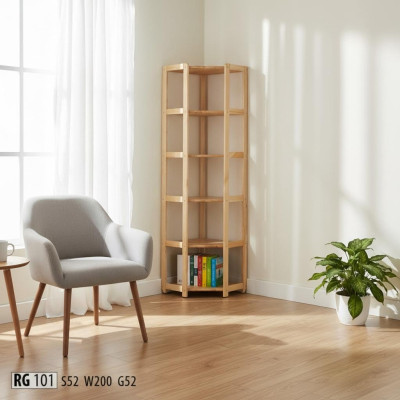 Étagère bibliotheque en pin massif naturel artisanal nouvelle étagère d'angle étagères de bureau nouvelle
