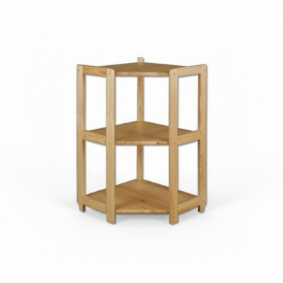 Étagère d'angle Bibliothèque Étagère murale Salon Étagères en bois massif Étagères d'angle Bureau
