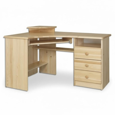 Bureau Table en bois Tables de bureau Table d'angle Ordinateur Bois massif Véritable bois