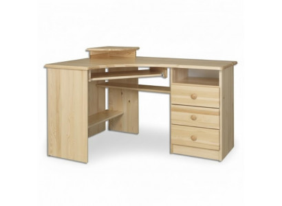 Bureau Table en bois Tables de bureau Table d'angle Ordinateur Bois massif Véritable bois