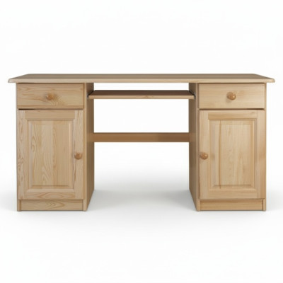 Bureau table en bois Bureau de bureau Table Mobilier de bureau Bois massif Bureau d'ordinateur