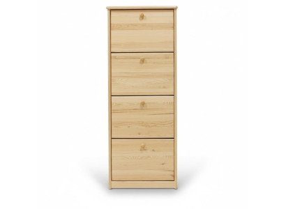 Compartiment d'armoire à chaussures Commode en bois massif Meuble solide Rangement à chaussures Étagère