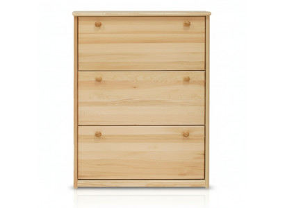 Armoire à chaussures faite à la main Commode pour hall d'entrée Commode en bois avec 3 compartiments