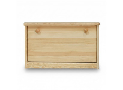 Armoire à chaussures en pin Commode en bois massif Meuble solide Porte-chaussures basculeur Range-chaussures