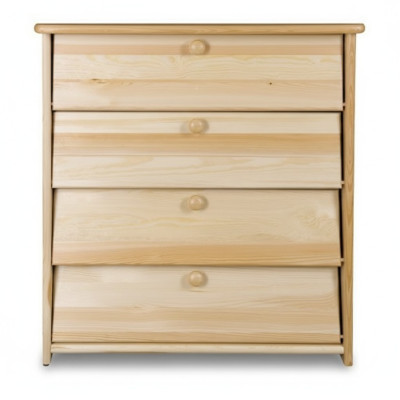 Meuble à chaussures 4 compartiments Commode en bois massif Meuble à chaussures en bois massif