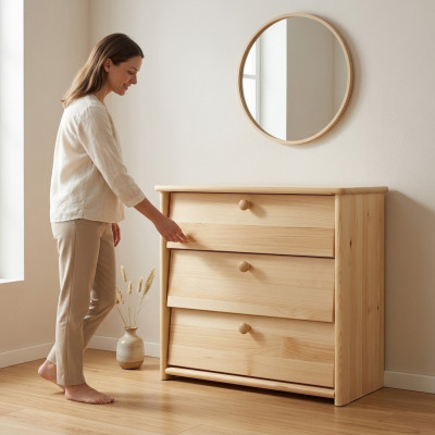 Armoire à chaussures, commode, meuble en vrai bois, meuble en bois massif, inclinable à chaussures, étagère.
