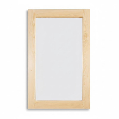 Miroir fait main Cadre solide en bois massif Miroir mural en pin 50 * 80 cm nouveau