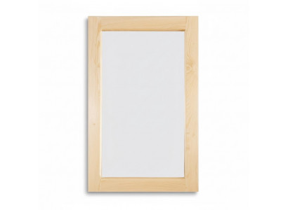 Miroir fait main Cadre solide en bois massif Miroir mural en pin 50 * 80 cm nouveau