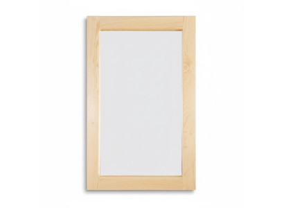 Miroir fait main Cadre solide en bois massif Miroir mural en pin 50 * 80 cm nouveau