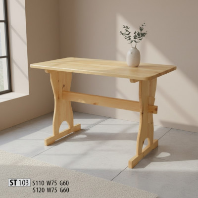 Table à manger Tables en bois Salle à manger Table 120x60 Bois massif Tables à manger En bois massif