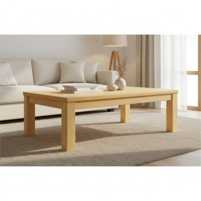 Table basse table en bois Bois massif Tables basses plateau Table d'appoint Table 120x60