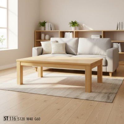 Table basse table en bois Bois massif Tables basses plateau de table Table 120x60 Table d'appoint