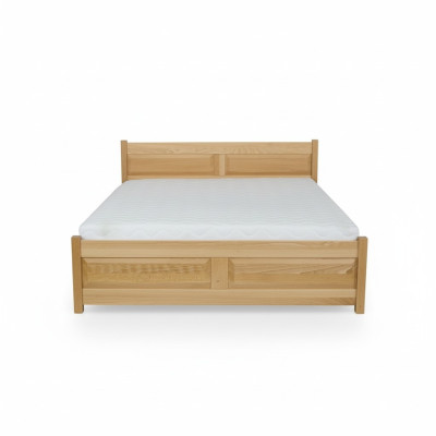 Lit en bois massif Chambre à coucher Lits 100x200 cm Lit simple Mobilier solide
