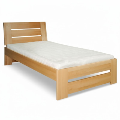 Lit en bois Vrai lit Lits Hôtel 100x200 Style Mobilier massif Chambre