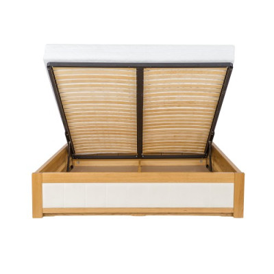 Lit double Lits en bois en bois massif 180x200cm Chambre à coucher Lit en bois massif