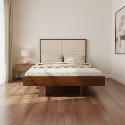 Chambre Lit en bois Vrai lit Lits Hôtel 180x200 Style Mobilier massif