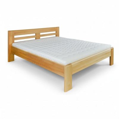 Lit Lit en bois Vrai lits en bois Hôtel 180x200 Style Mobilier massif Chambre à coucher