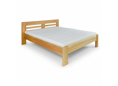 Lit Lit en bois Vrai lits en bois Hôtel 180x200 Style Mobilier massif Chambre à coucher