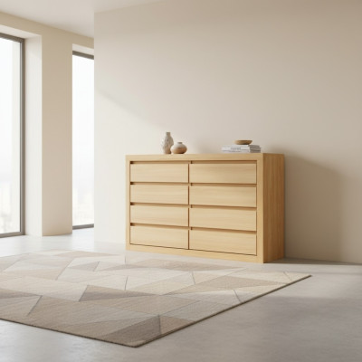 Commode Armoire Armoire Étagère en bois massif fabriquée à la main Armoires en bois nouvel