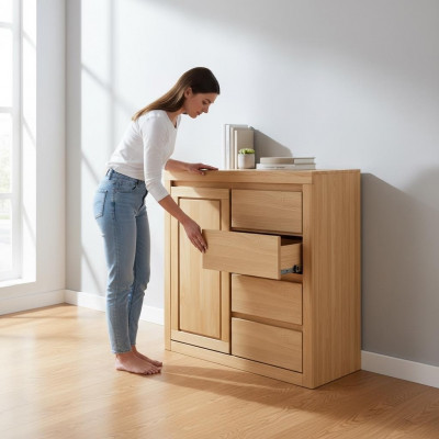 Solide Kommode Sideboard Möbel Schubladen Echtholz Schränke neu Kleiderschrank