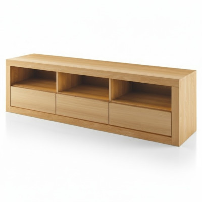 Buffet TV Buffet TV Armoire Salon Armoire en bois massif de fabrication artisanale Armoire en bois