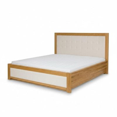 Lit en bois massif Double Lits de mariage Hêtre Meubles de chambre à coucher Bois neuf 180x200cm