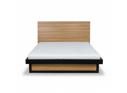 Lit en bois design XXL 180x200cm Lit Lit double en bois massif Chambre à coucher Hôtel Lits
