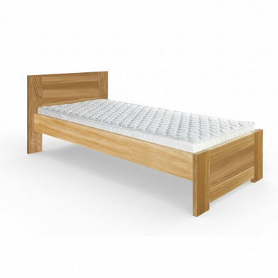 Lit en bois massif Chambre à coucher Lits 100x200cm Lit simple Mobilier en bois massif Meubles