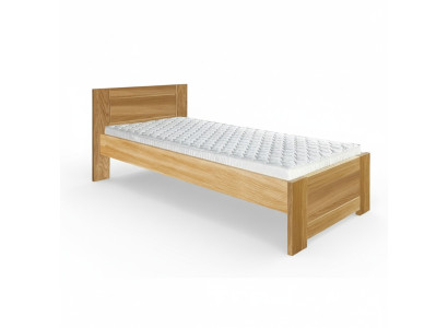 Lit en bois massif Chambre à coucher Lits 100x200cm Lit simple Mobilier en bois massif Meubles