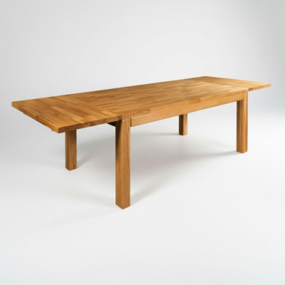 Table à manger Table extensible Table en bois fait main Bois massif neuf 180x200cm