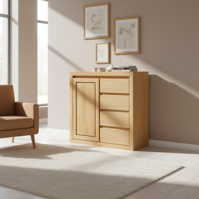 Commode Design Lowboard Commodes Buffet Buffet Armoire Bois Massif neuf