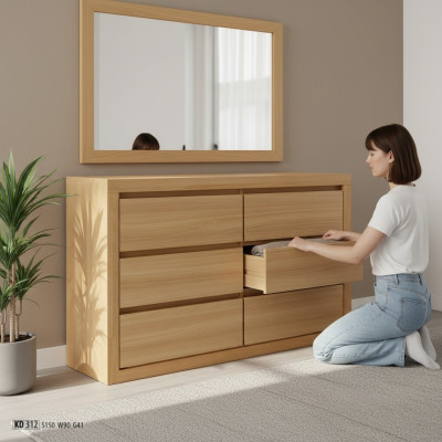 Commode en bois massif Buffet en bois massif Commodes en chêne Armoire en chêne massif Armoires neuves