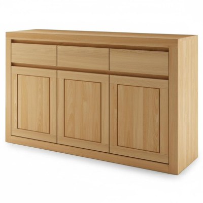 Commode design en bois massif Armoires commodes Armoires Armoires en bois massif Chêne 140x90cm