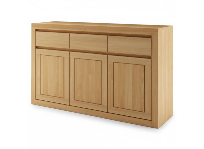 Commode design en bois massif Armoires commodes Armoires Armoires en bois massif Chêne 140x90cm