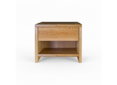 Table de chevet Table de nuit Console de nuit 1 tiroir En bois massif Étagère Console Chêne