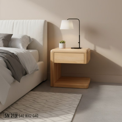 Table de chevet en bois massif Table de nuit Console de nuit Table d'appoint Meuble artisanal