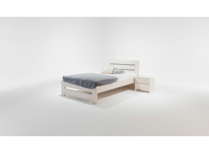 Lit Chambre Complet Ensemble Lits avec 2 Tables de chevet 100x200cm Loft Solid