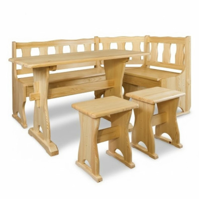 Banquette d'angle banc en bois bancs solides cuisine salle à manger coin siège mobilier en bois massif en bois
