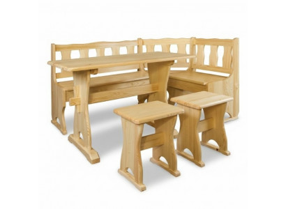 Banquette d'angle banc en bois bancs solides cuisine salle à manger coin siège mobilier en bois massif en bois