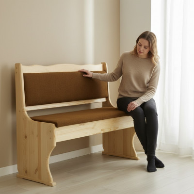 Groupe de bancs banc de cuisine 100cm Siège de banc Tabouret Table à manger Bancs en bois massif naturel neufs