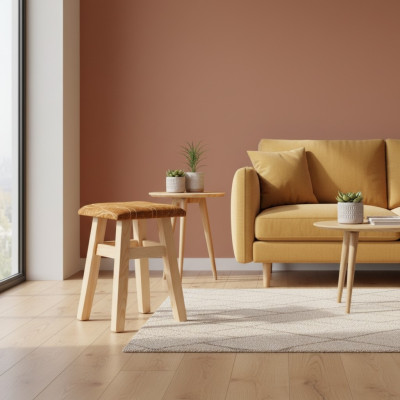 Tabouret tabouret en bois tabouret tabouret en bois pin massif neuf artisanat bois véritable