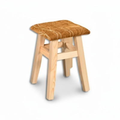 Tabouret tabouret en bois tabouret tabouret en bois pin massif neuf artisanat bois véritable